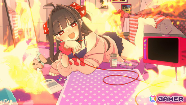 メンヘラちゃん(CV:夏吉ゆうこ)と血を賭けたチンチロに挑むデッキ構築ローグライト「メンヘラリウム」Switch版が8月13日に配信!の画像