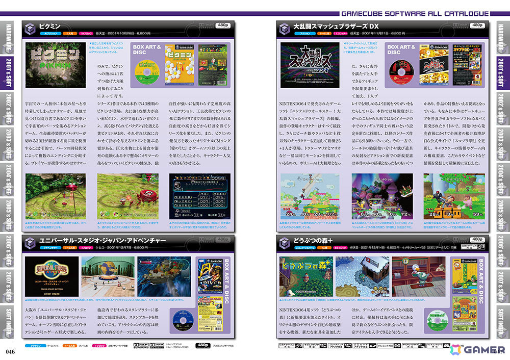 「ゲームキューブパーフェクトカタログ」増補新版が8月27日に発売!全ソフト&ハード紹介や開発経緯などを368ページの大ボリュームで掲載の画像