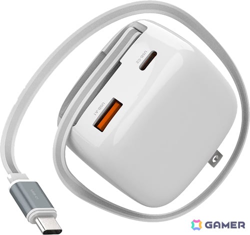 巻取ケーブルを内蔵したSwitch 2/Switch向け急速充電器が9月下旬に発売!最大65W出力、3台同時に充電可能の画像