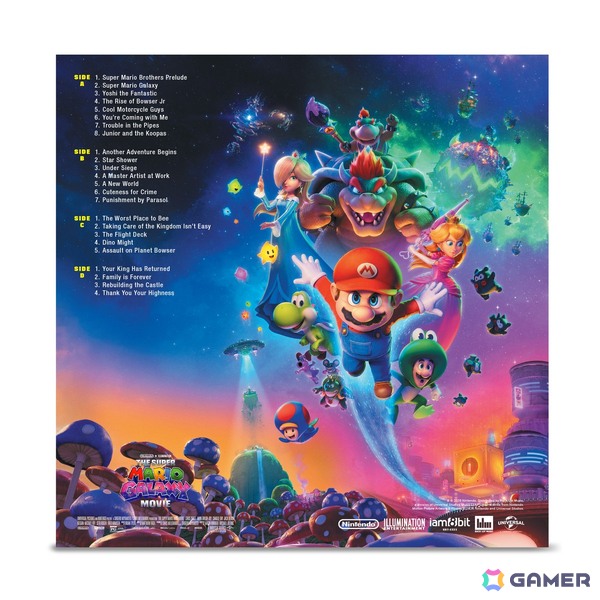 映画「ザ・スーパーマリオギャラクシー・ムービー」のサウンドトラックが9月9日に発売!CD、LP、カセットテープがラインナップの画像