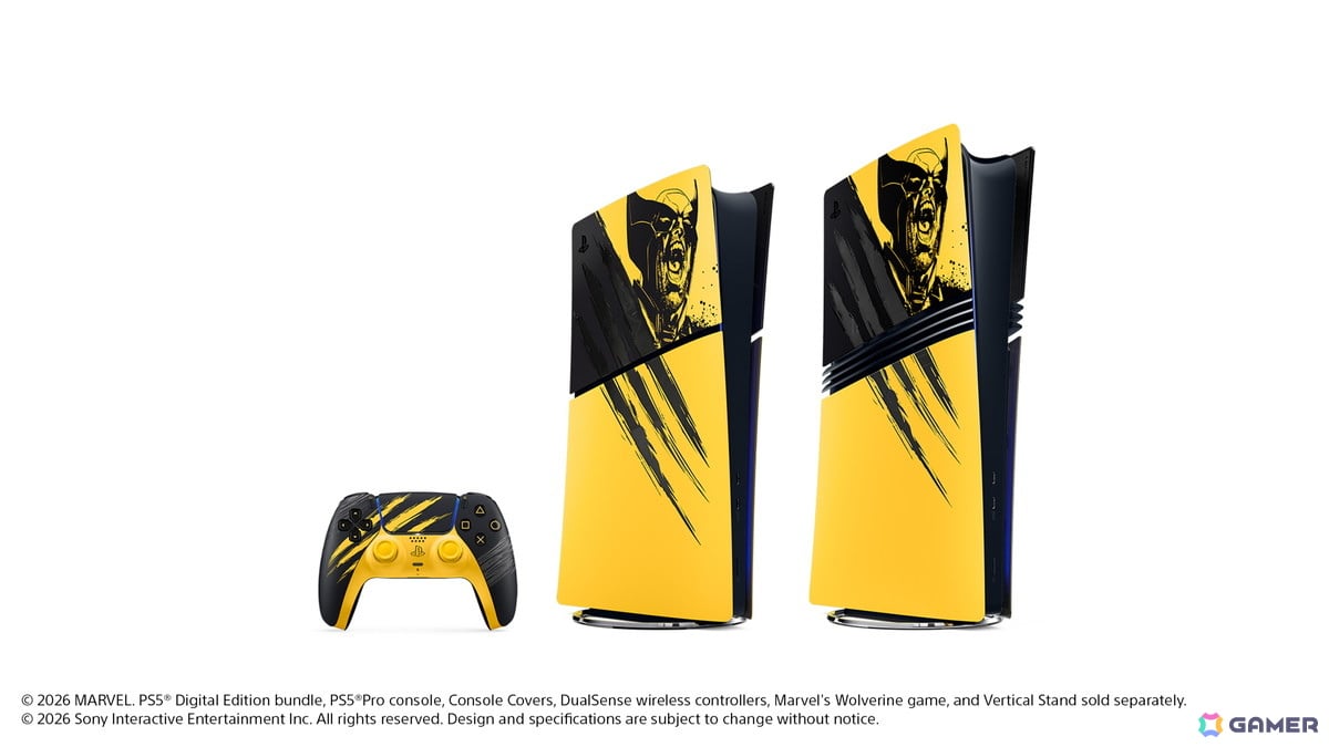 PS5デジタル・エディション“Marvel's Wolverine”バトルイエローリミテッドエディションが9月15日より数量限定で発売!の画像