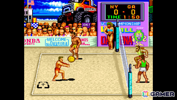 ビーチバレーの大会で優勝を目指すアクションゲーム「ビーチバレー V‘BALL」がアケアカ/アケアカ2にて8月13日に配信!の画像