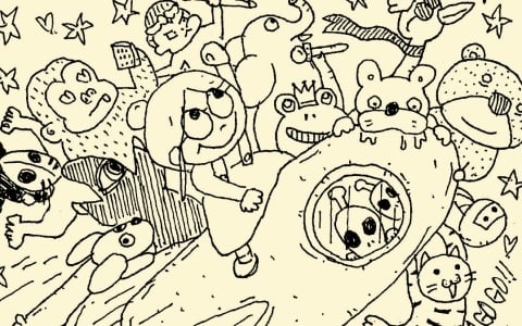 ボールペンで描かれた素朴な世界を舞台に犬をさがすインタラクティブADV「Finding Polka」が発売！