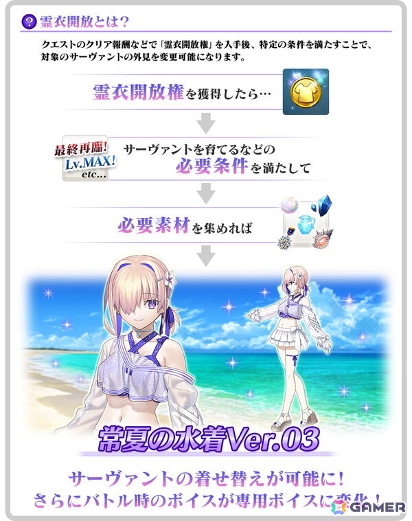 「FGO」2026年の★5水着サーヴァントはなんと4騎！マシュの新水着霊衣も登場する夏イベント「カルデア南海大決戦！」がスタートの画像11