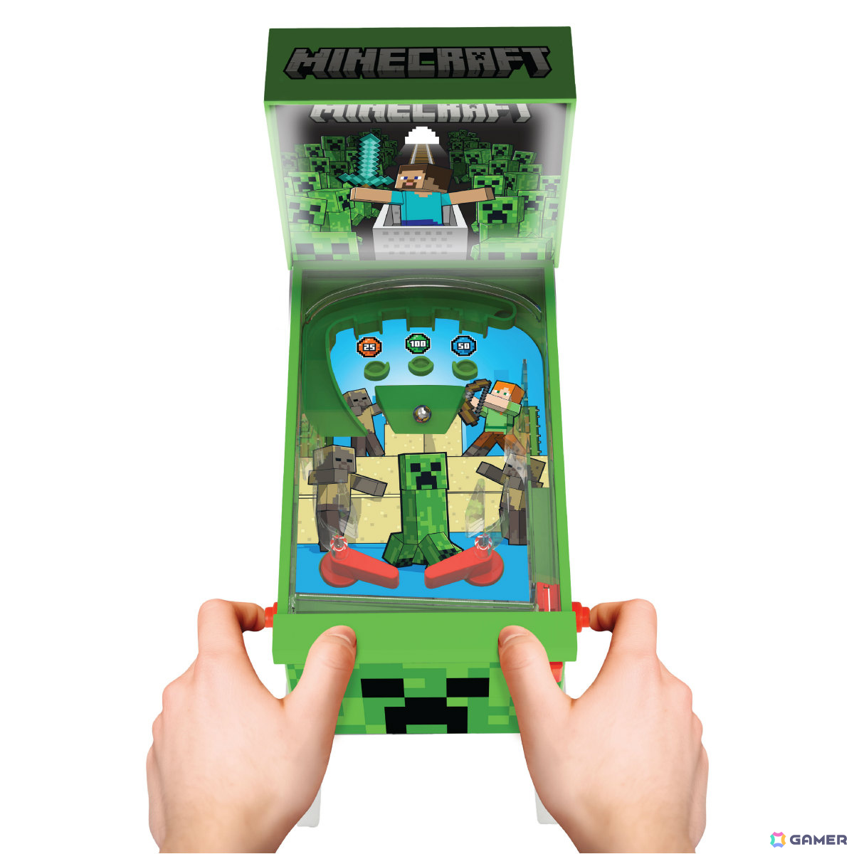 「Minecraft」フィギュアを発掘する体験キットやエンダーマンのモーションセンサーライト、ピンボールミニなど全7アイテムの予約販売が開始!の画像