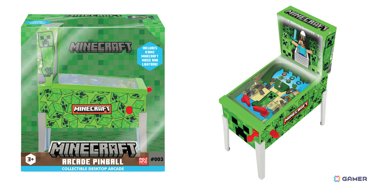 「Minecraft」フィギュアを発掘する体験キットやエンダーマンのモーションセンサーライト、ピンボールミニなど全7アイテムの予約販売が開始!の画像