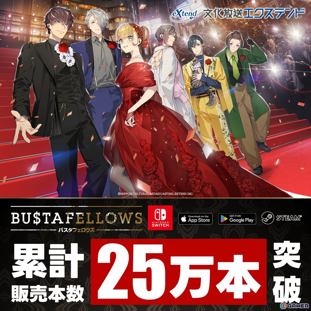 シネマティックアドベンチャーゲーム「BUSTAFELLOWS」シリーズの日本語版/英語版/中国語版をあわせた全世界累計販売数が25万本を突破!の画像