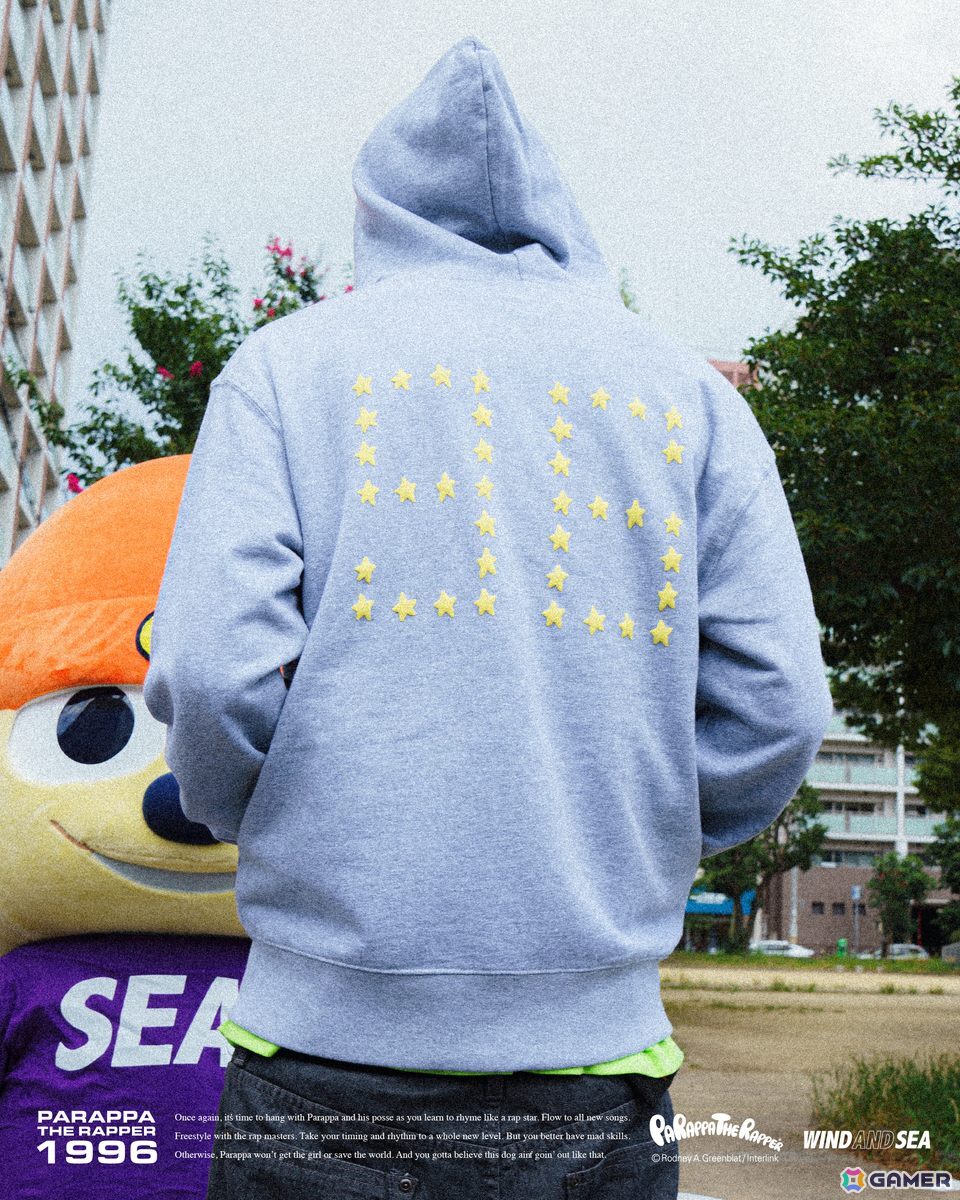パラッパラッパー30周年を記念してWIND AND SEAがコラボコレクションを発表!心斎橋PARCOではPOP UPも開催の画像