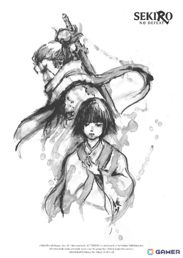 「SEKIRO: NO DEFEAT」1週目入場者特典としてキャラクターデザイン・岸田隆宏氏による描きおろしビジュアルボードが9月4日より配布！の画像1