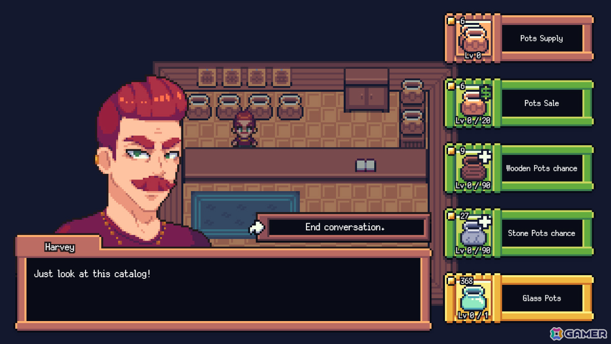 RPGでおなじみの“ツボ割り”に焦点を当てたクリッカーRPG「Greedy Greedy Gnomes」が配信！ツボを割ってノームを雇い資産を増やそうの画像4