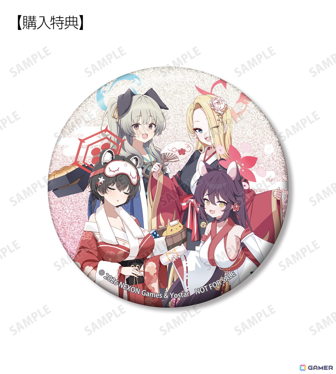 「ブルアカ」×「仙川湯けむりの里」コラボレーションアイテムがAMNIBUSで受注販売中!の画像