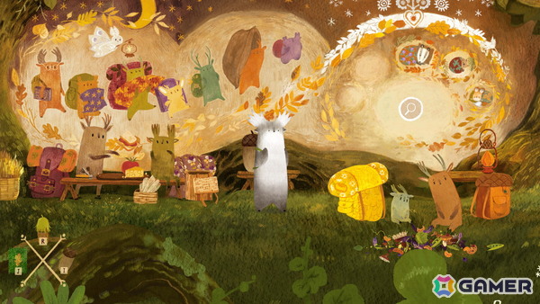 癒し系ADV「トゥコニ:森を見守る者」がSteamで配信！手描きアートで描かれる秋の森をのんびり探索の画像2