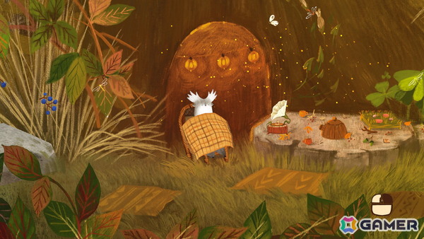癒し系ADV「トゥコニ:森を見守る者」がSteamで配信！手描きアートで描かれる秋の森をのんびり探索の画像6