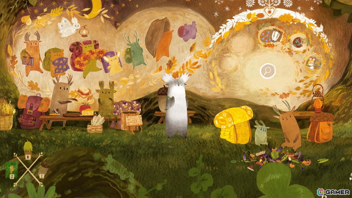癒し系ADV「トゥコニ:森を見守る者」がSteamで配信!手描きアートで描かれる秋の森をのんびり探索の画像