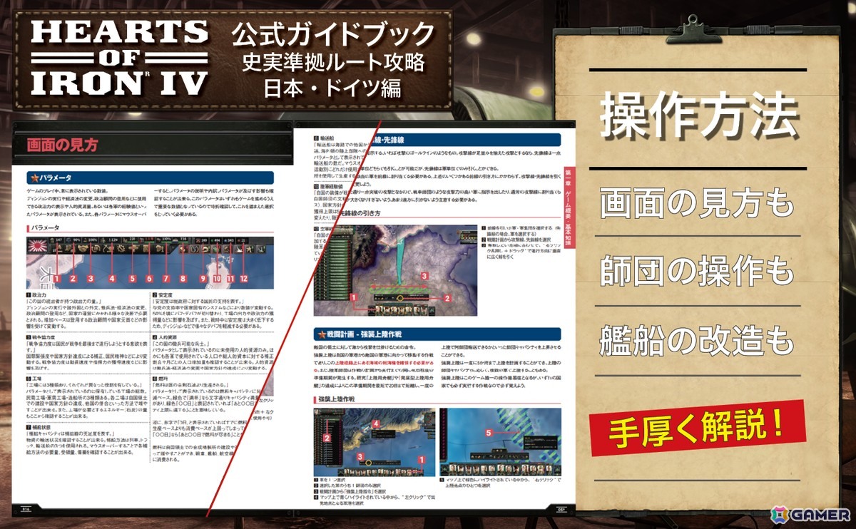 「Hearts of Iron IV」公式ライセンス攻略本の書籍版が発売!744ページの大ボリュームでドイツ・日本の史実準拠ルートを解説の画像