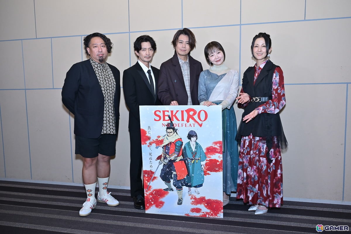 「SEKIRO: NO DEFEAT」浪川大輔さんや津田健次郎さんらメインキャストが登壇した完成披露舞台挨拶のレポートが到着!入場者特典の内容も公開の画像