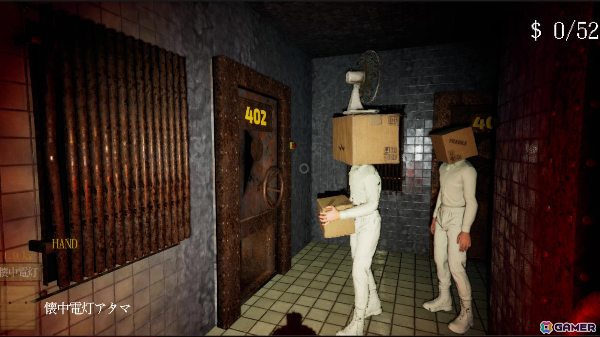 アタマに荷物を積み上げる協力型配達ホラーゲーム「ハコアタマ」のSteamページが公開!状況に応じてアタマをカスタムしながら効率よく配達をこなそうの画像