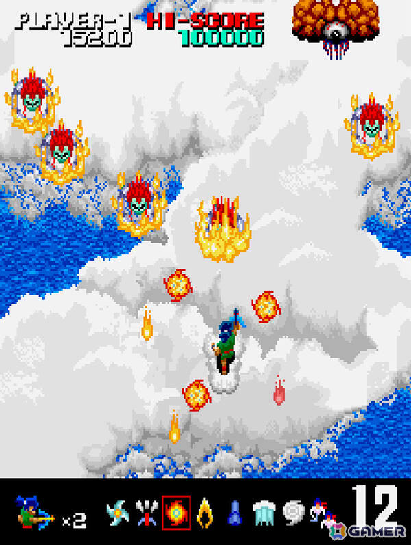 忍法を駆使して戦うSTG「アーケードアーカイブス2 妖魔忍法帖」が8月20日に配信!巻き戻しなどの便利機能やオンラインランキング対応のハイスコアモードなどを搭載の画像