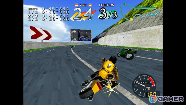 近未来が舞台のバイクレース「サイバーサイクルズ」がアーケードアーカイブス/アーケードアーカイブス2として8月20日に配信！の画像