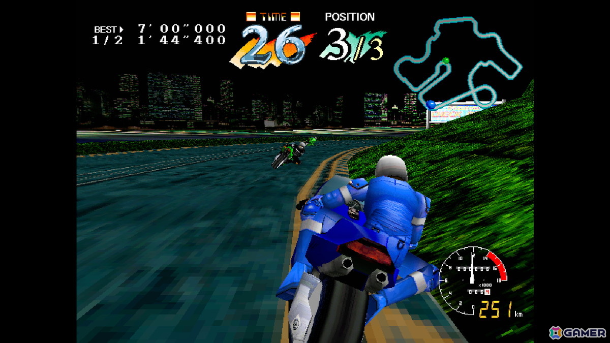 近未来が舞台のバイクレース「サイバーサイクルズ」がアーケードアーカイブス/アーケードアーカイブス2として8月20日に配信！の画像5