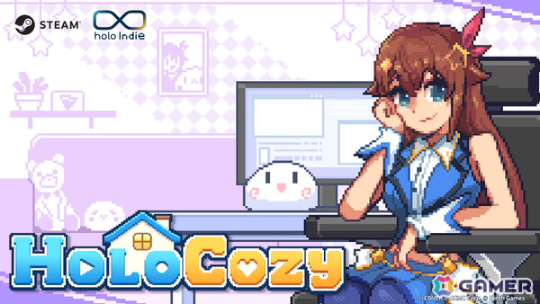 ホロライブ所属タレントと共に過ごすデスクトップ常駐型のルームカスタマイズゲーム「HoloCozy」Steamページが公開！の画像1