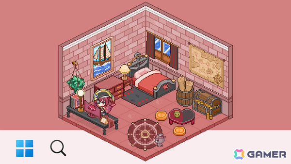ホロライブ所属タレントと共に過ごすデスクトップ常駐型のルームカスタマイズゲーム「HoloCozy」Steamページが公開!の画像