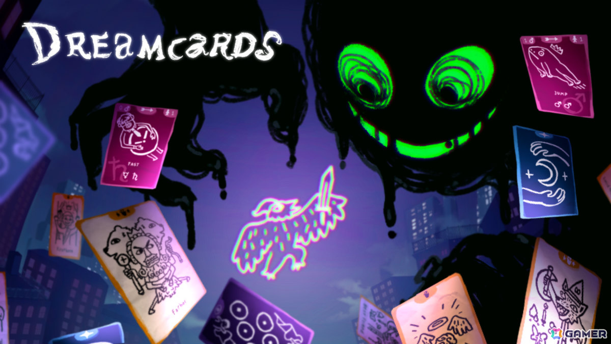 人間関係をカードへと変える手描きのローグライクデッキ構築ゲーム「ドリームカード」が配信！“自我”の人生の断片からデッキを構築し内なるモンスターに挑めの画像1