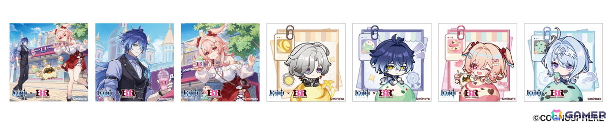 「原神」サーティワンコラボが9月8日より開催決定!アクスタやアクキーが付いてくるセット商品をモバイルオーダー限定で販売の画像