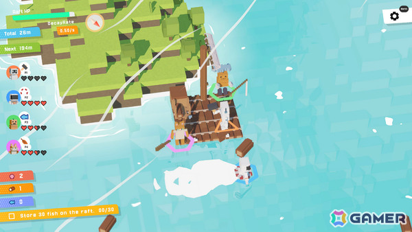 最大4人で一隻の筏に乗り込み予測不能な海を進む協力サバイバル「Overrafted!」Steamページが公開!の画像
