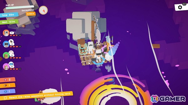 最大4人で一隻の筏に乗り込み予測不能な海を進む協力サバイバル「Overrafted!」Steamページが公開!の画像