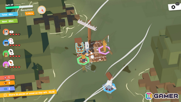 最大4人で一隻の筏に乗り込み予測不能な海を進む協力サバイバル「Overrafted!」Steamページが公開!の画像