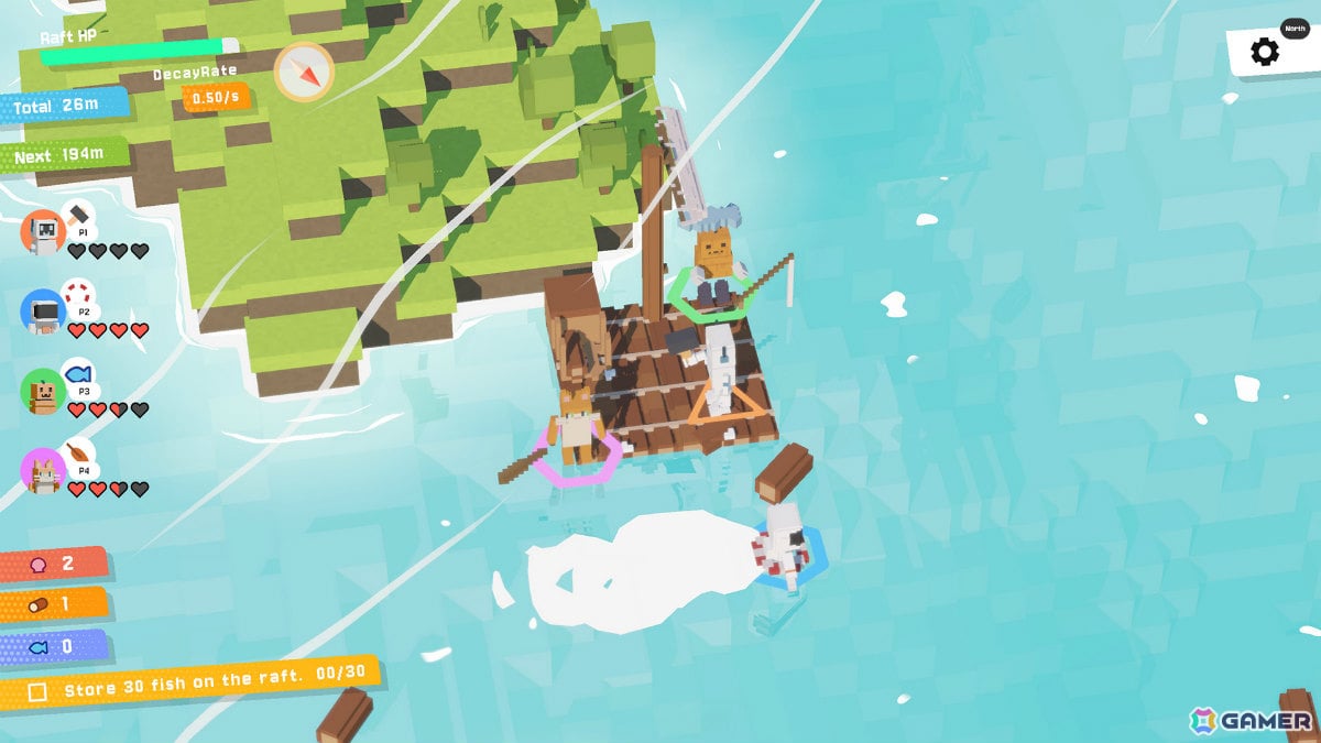 最大4人で一隻の筏に乗り込み予測不能な海を進む協力サバイバル「Overrafted!」Steamページが公開！の画像2
