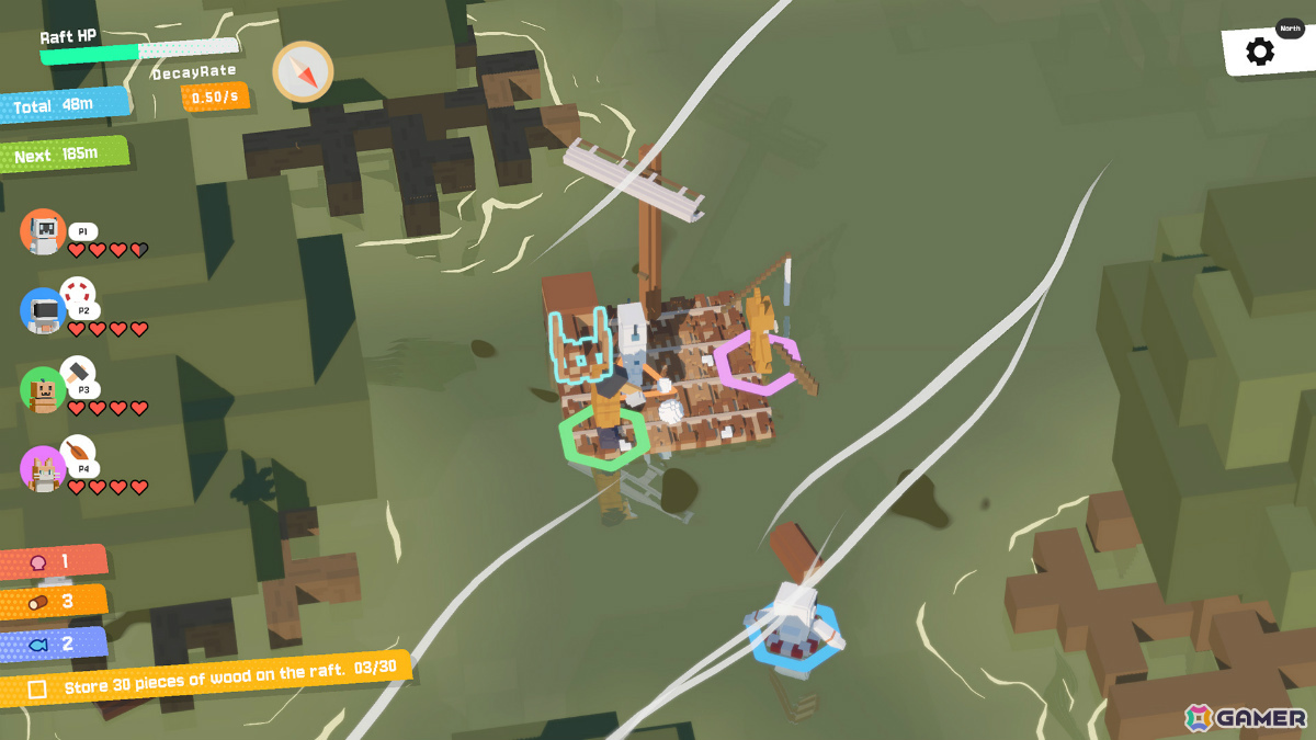最大4人で一隻の筏に乗り込み予測不能な海を進む協力サバイバル「Overrafted!」Steamページが公開！の画像7