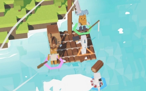 最大4人で一隻の筏に乗り込み予測不能な海を進む協力サバイバル「Overrafted!」Steamページが公開！
