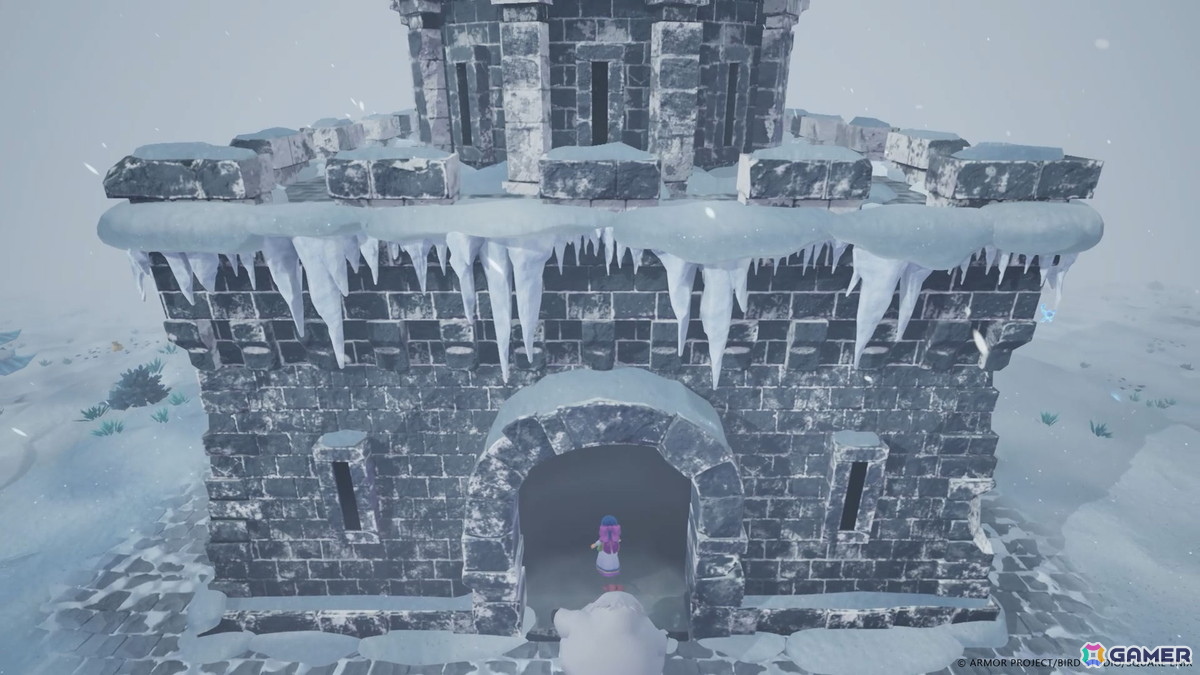 雪山の頂上に氷柱だらけの塔が……！？ダンジョン探索には危険が伴うが、未知のモンスターやお宝が待っていることも！