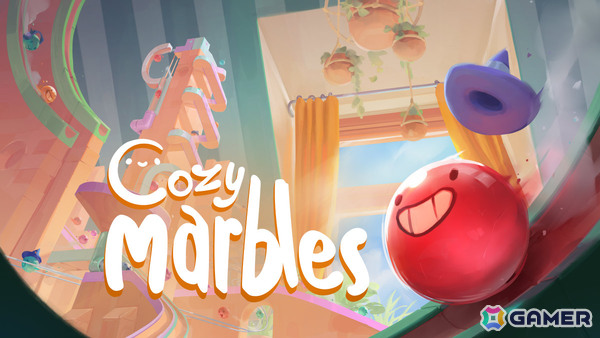 自分だけのビー玉コースを作れる物理演算ベースのマーブルランシミュレーター「Cozy Marbles ビー玉コロコロ大作戦」が配信！の画像1