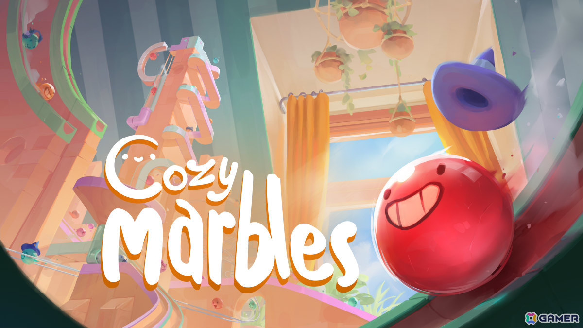 自分だけのビー玉コースを作れる物理演算ベースのマーブルランシミュレーター「Cozy Marbles ビー玉コロコロ大作戦」が配信!の画像