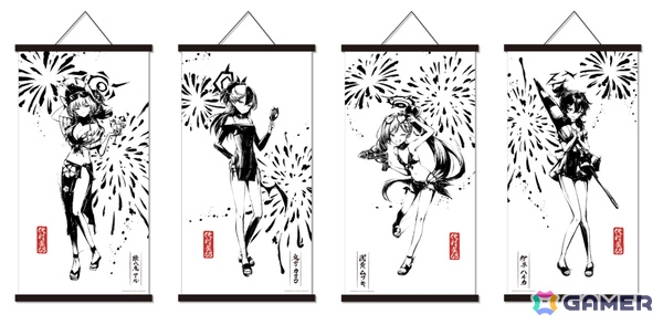「ブルアカ」便利屋68の描き起こしイラスト＆墨絵グッズが多数登場するポップアップストアが渋谷、京都、大阪で開催！の画像10