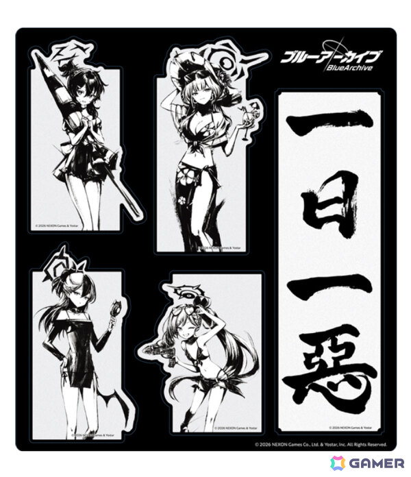 「ブルアカ」便利屋68の描き起こしイラスト＆墨絵グッズが多数登場するポップアップストアが渋谷、京都、大阪で開催！の画像14