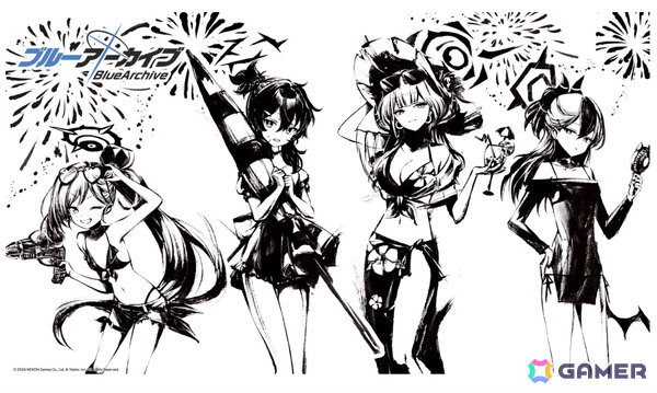 「ブルアカ」便利屋68の描き起こしイラスト＆墨絵グッズが多数登場するポップアップストアが渋谷、京都、大阪で開催！の画像2