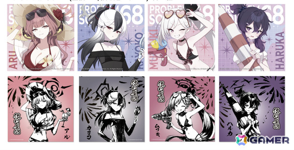 「ブルアカ」便利屋68の描き起こしイラスト＆墨絵グッズが多数登場するポップアップストアが渋谷、京都、大阪で開催！の画像7