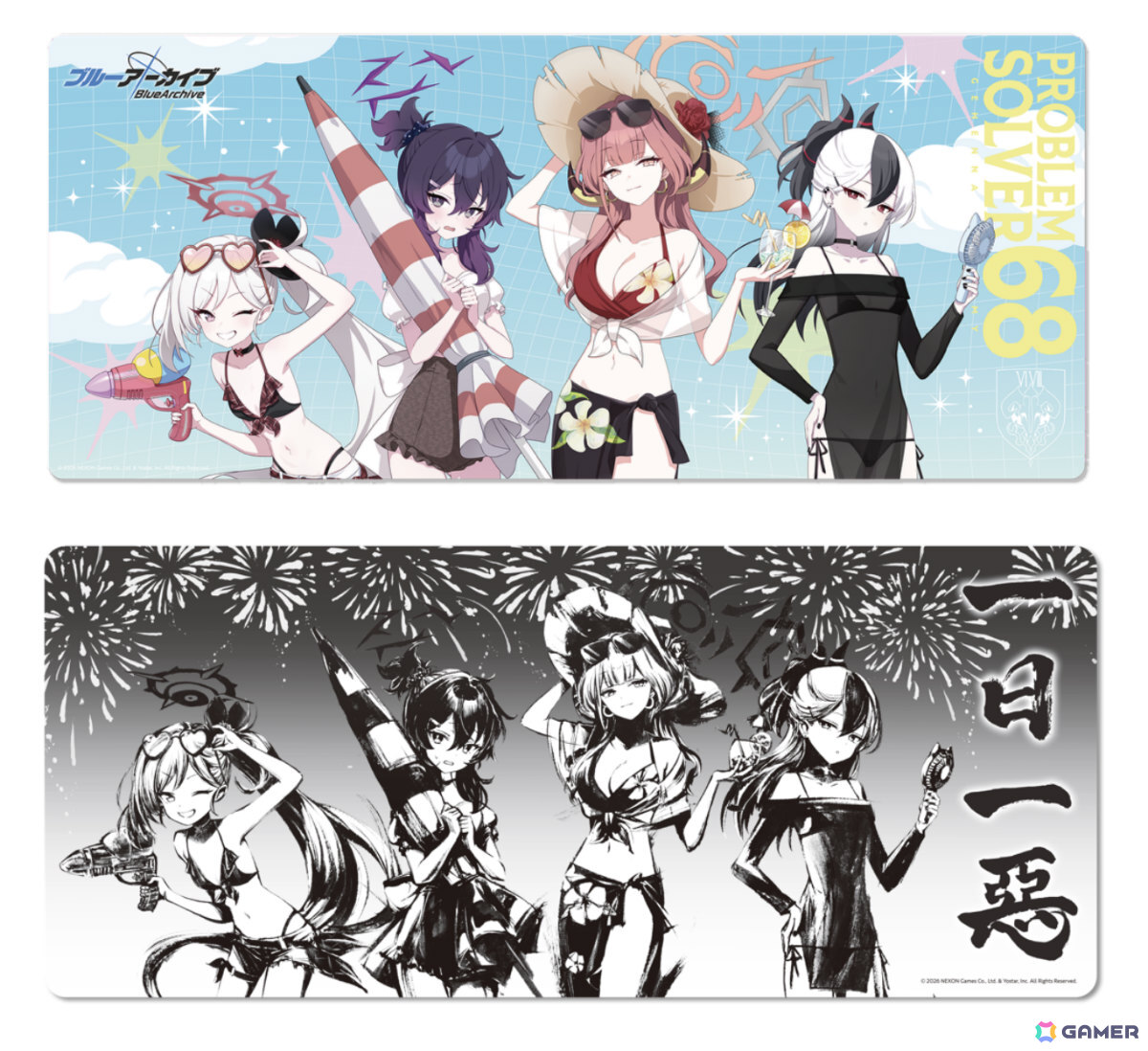 「ブルアカ」便利屋68の描き起こしイラスト&墨絵グッズが多数登場するポップアップストアが渋谷、京都、大阪で開催!の画像