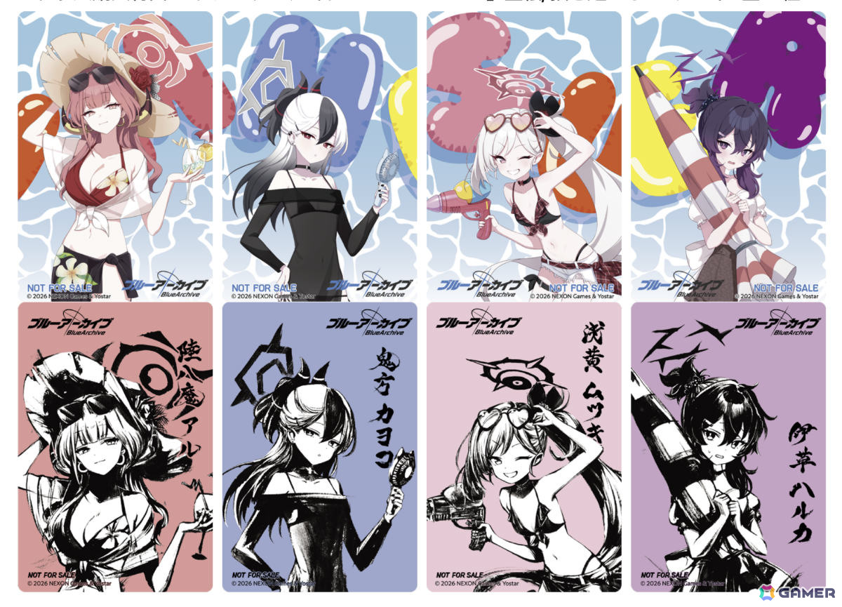 「ブルアカ」便利屋68の描き起こしイラスト&墨絵グッズが多数登場するポップアップストアが渋谷、京都、大阪で開催!の画像