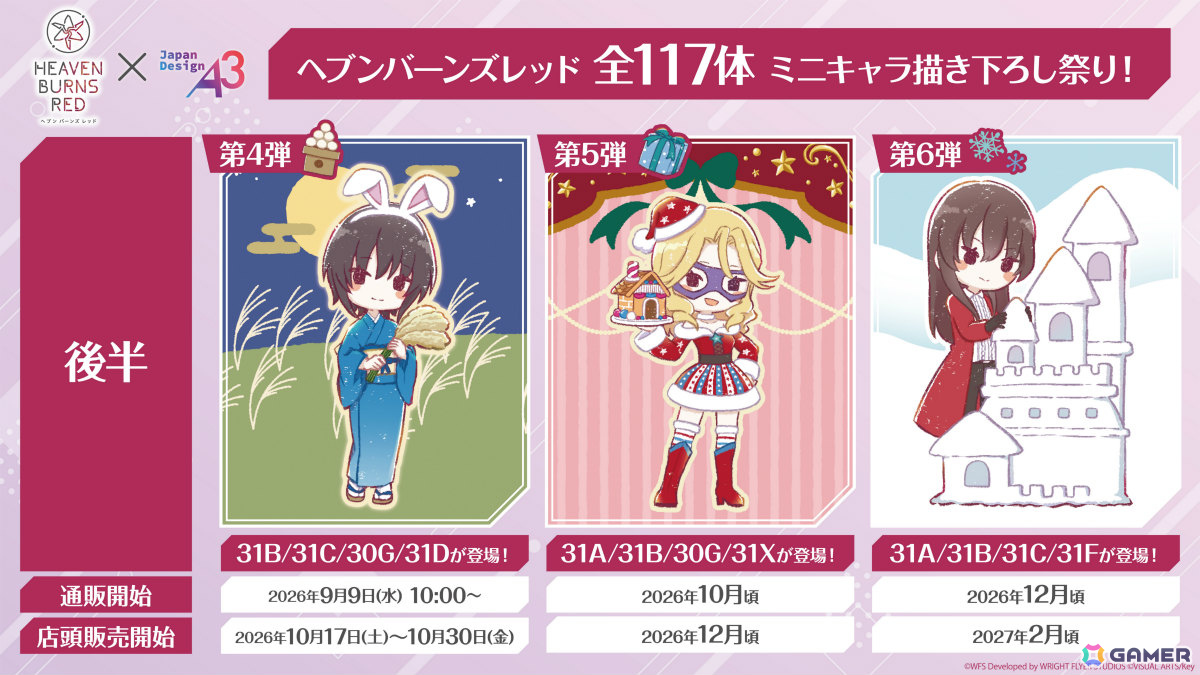 「ヘブバン」4.5周年後夜祭キャンペーンが開催！千恵と弥生が水着姿でガチャに登場、ログインボーナスでは最大3,000クォーツを獲得可能の画像