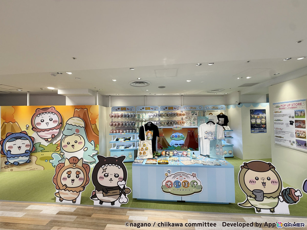 「ちいかわぽけっと POP UP STORE」東京会場のレポートが公開!恐竜とアリスをモチーフにした新作グッズがずらりの画像