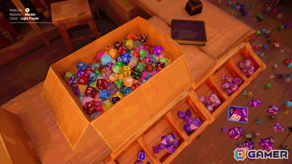 魔法のダイスショップで在庫を補充する心安らぐ整理整頓ゲーム「Dice Hoarder」が近日リリースの画像