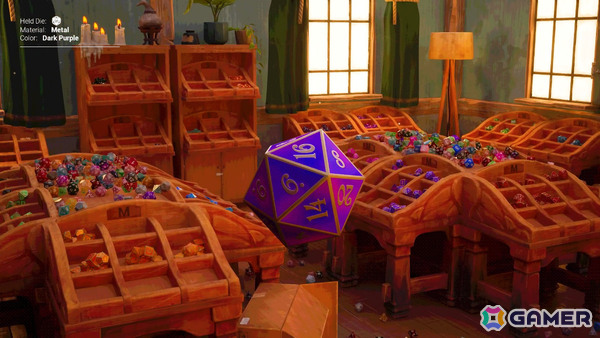 魔法のダイスショップで在庫を補充する心安らぐ整理整頓ゲーム「Dice Hoarder」が近日リリースの画像