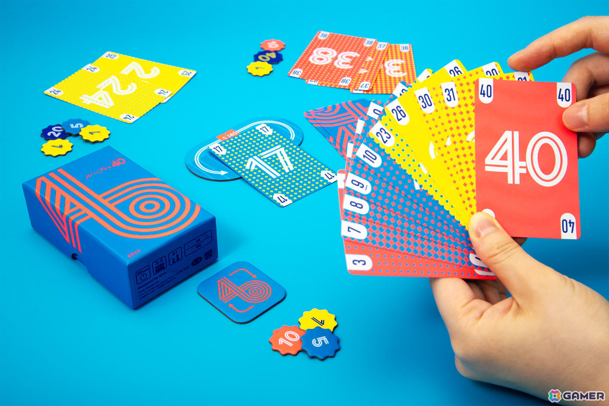 1から40の数字がループする世界で自分の手札を出し切るボードゲーム「ループする40」がゲームマーケット2026秋にて先行販売!の画像