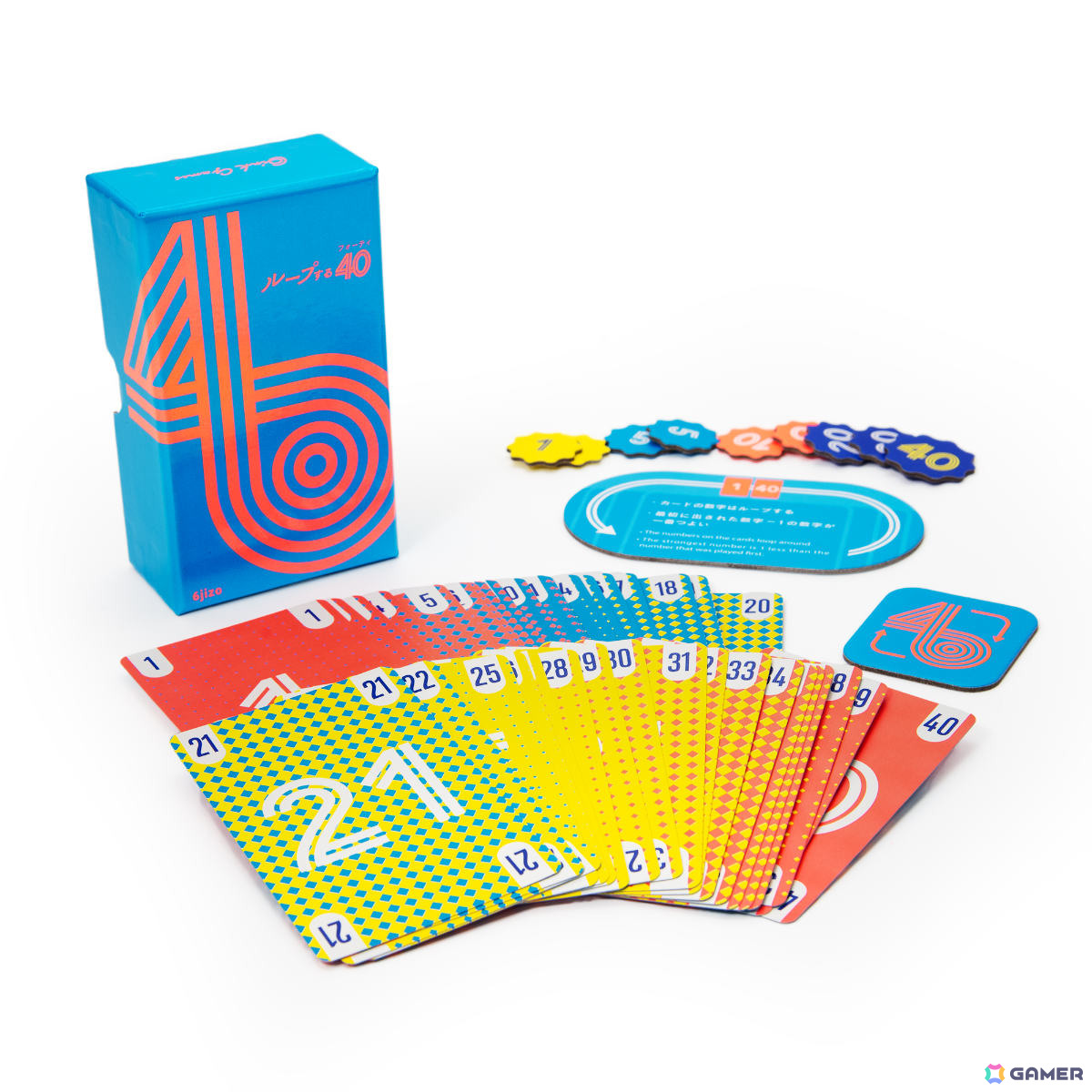 1から40の数字がループする世界で自分の手札を出し切るボードゲーム「ループする40」がゲームマーケット2026秋にて先行販売!の画像