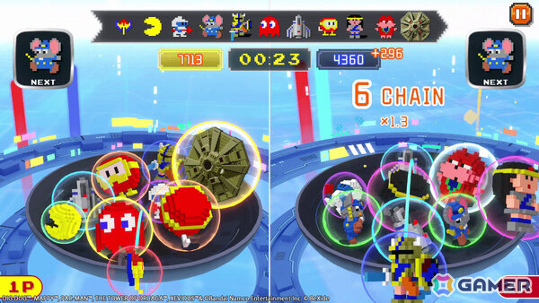 「NAMCO LEGENDARY Mountains」に対戦機能が実装！ハイスコア勝負のスコアアタック、スピード勝負のボクセルレースを楽しめるの画像2